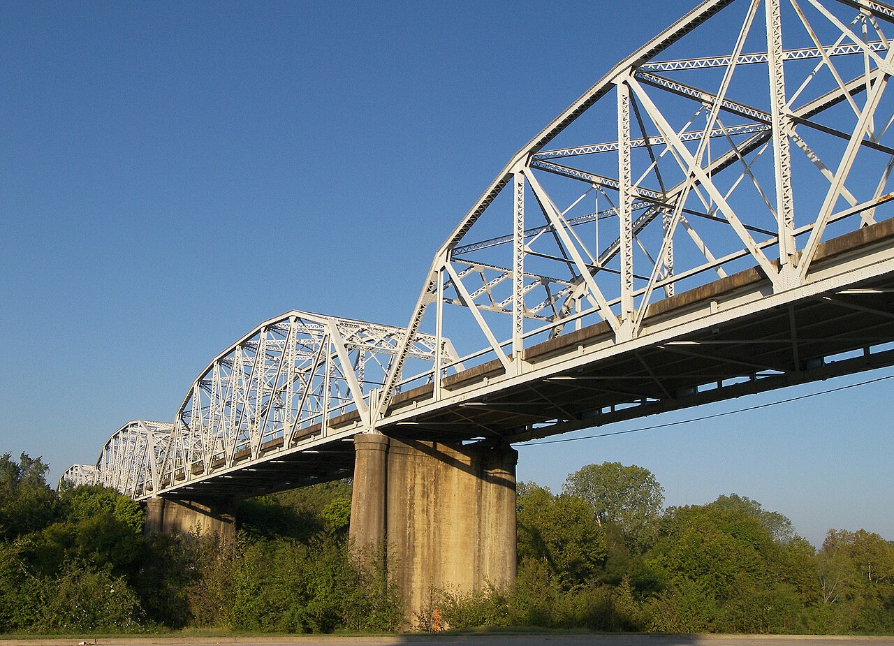 Bastrop Texas bridge over the Colorado River